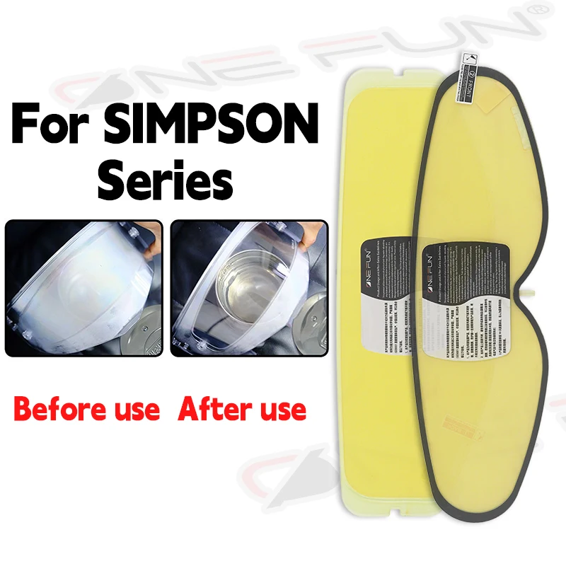 

Anti Fog Sticker for SIMPSON MOD/GHOST/Venom Speed/BANDIT/Darksome/M30 Visor Helmet Pin Anti Fog Lock Snap On Visor Inserts