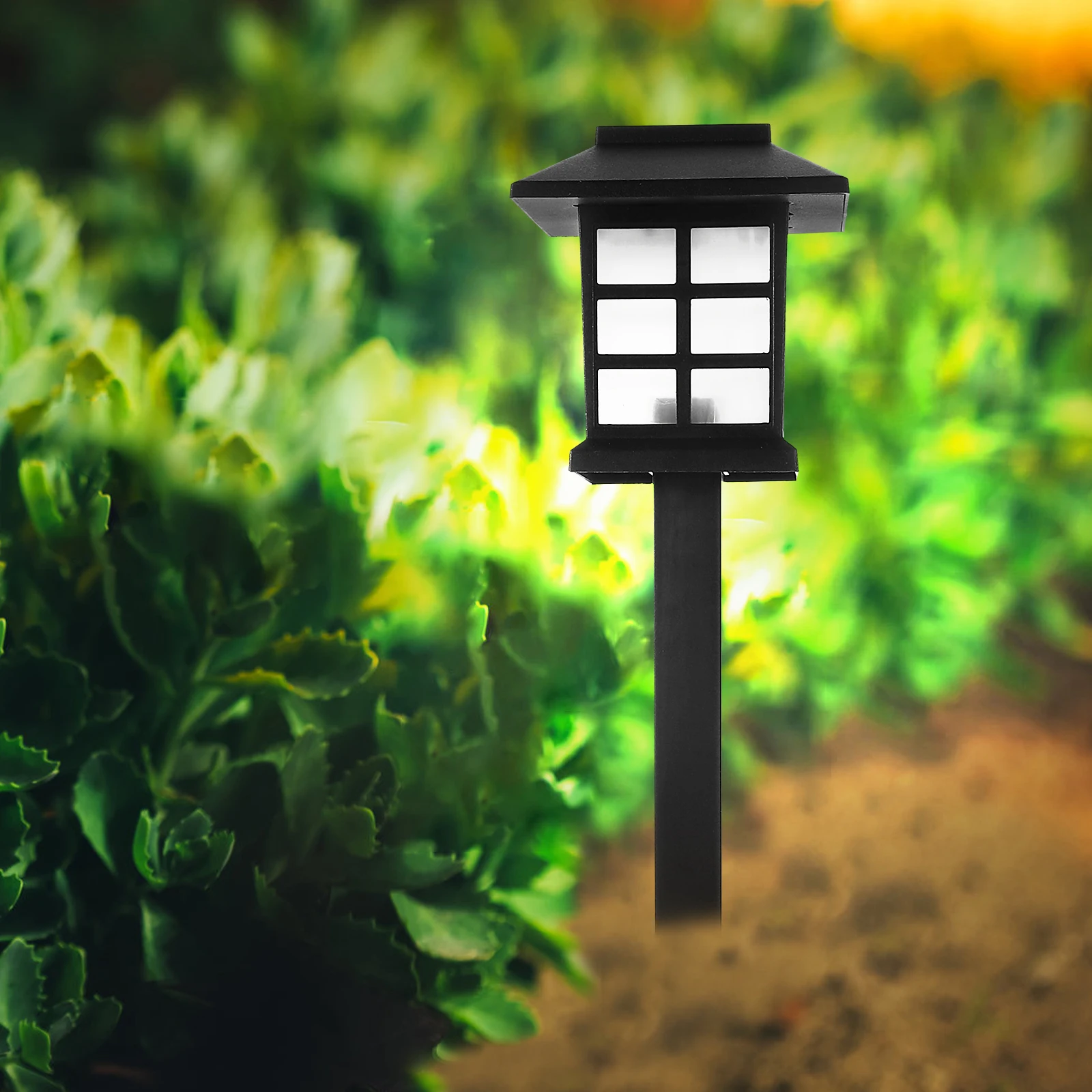 

2PCS Solar ABS LED Solar Energy Lawn Light Decor L Garden Floor Light Outdoor Lawn Lamp Lighting