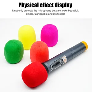 10 pcs thicken microphone foam Mic Professional Cover Studio Windscreen Protector of the Soft Sponge Grid Microphone Cap 8 Main Sales Microphone Foam - №2