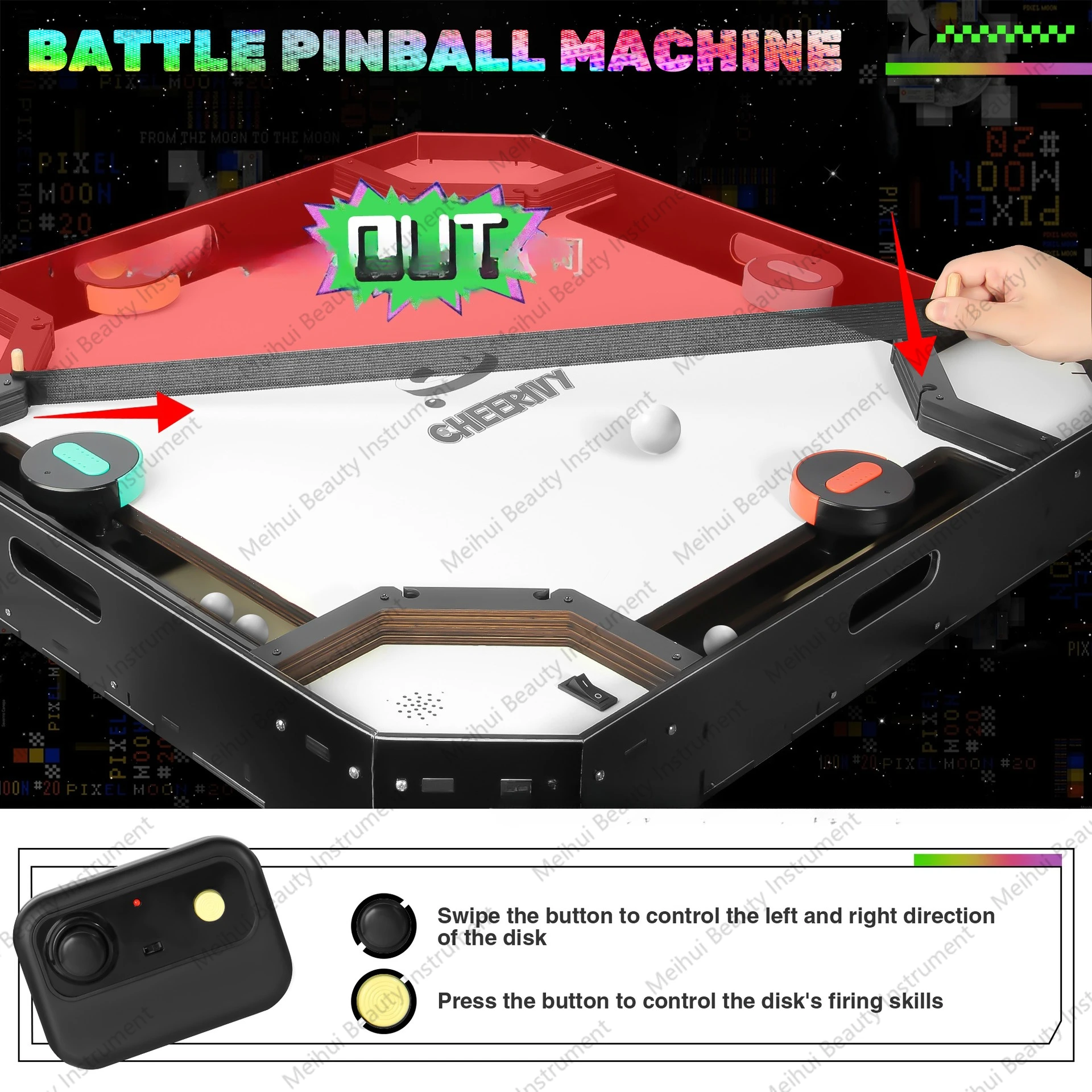 Pachinko عبر الحدود متعددة اللاعبين معركة غرفة المعيشة شريط واضح غرفة الرياضة الإلكترونية لعبة طاولة الحفلات كرة القدم سطح المكتب #2