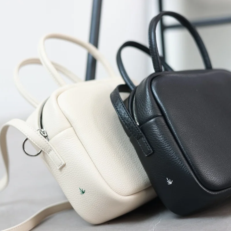 

Genuine Leather Soft Crossbody Zipper Bags For Women Luxury Portable Casual Handbag Cute And Practical Shoulder Bag