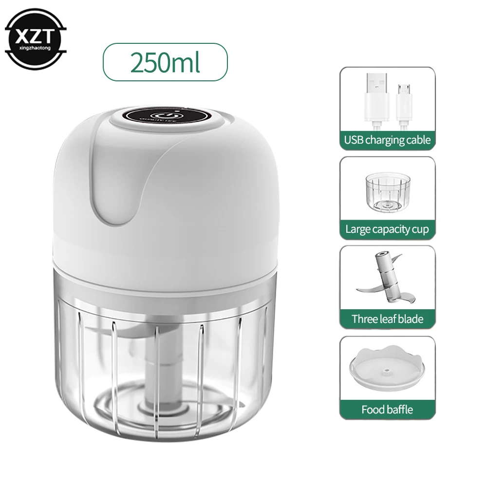 Mini Home Cooking Machine Electric Garlic Mashers Kitchen Tools Vegetable Crusher Electric Garlic Chopper