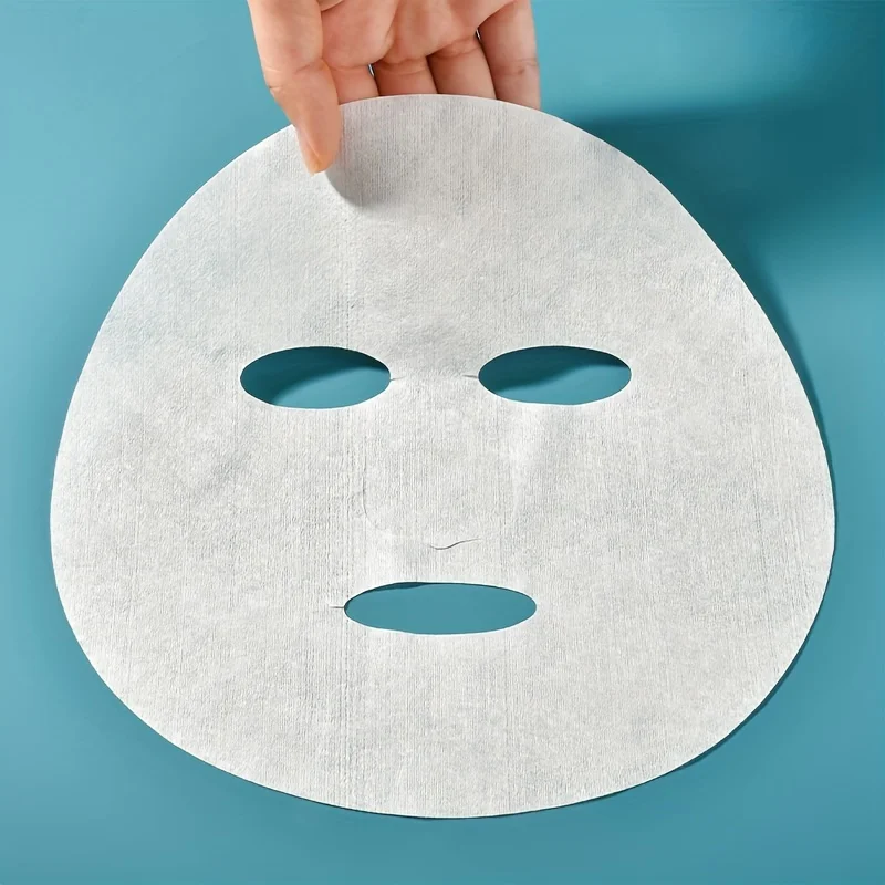 100 قطعة، ورق قناع الوجه المضغوط، قماش غير منسوج للاستعمال مرة واحدة، ورق قناع الوجه الجاف الأصلي المرطب للسبا #3