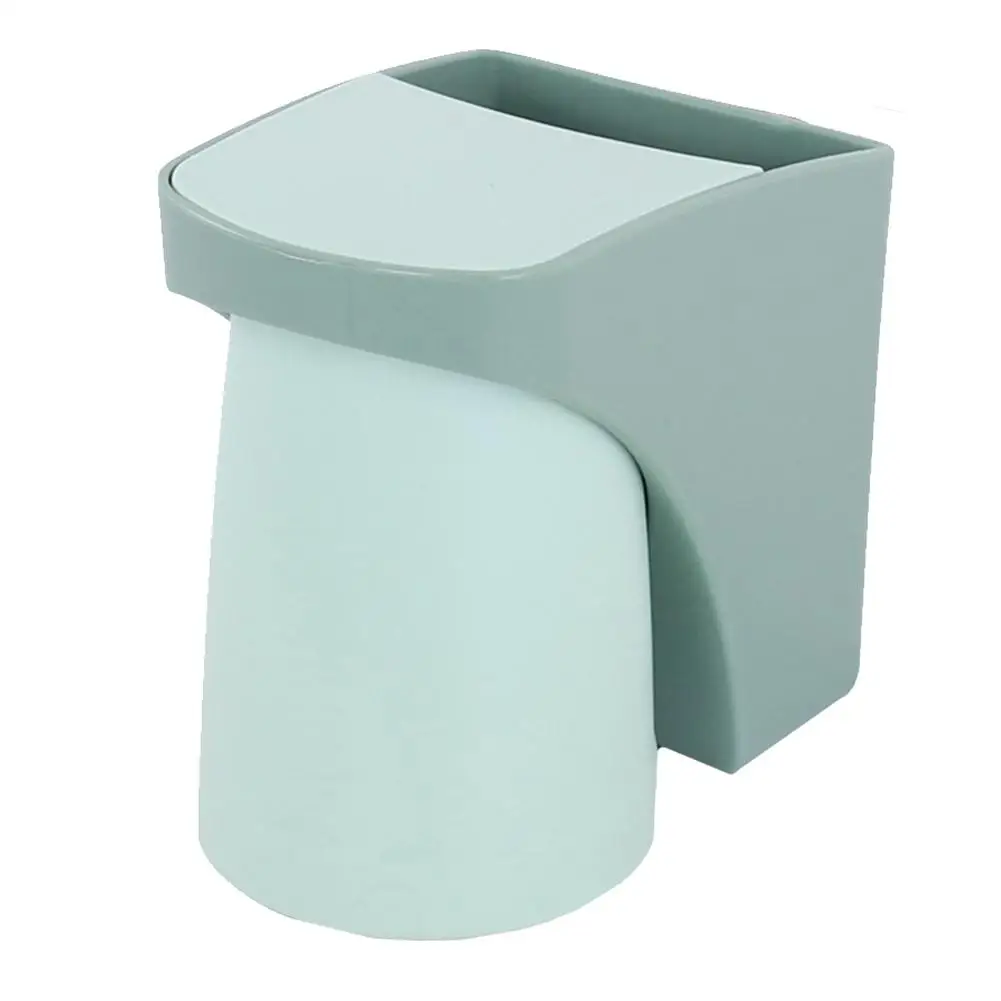 Creative Storage Solution For Bathroom Organization Space-Saving Rack Green Toothbrush Holder Clutter-Free Bathroom
