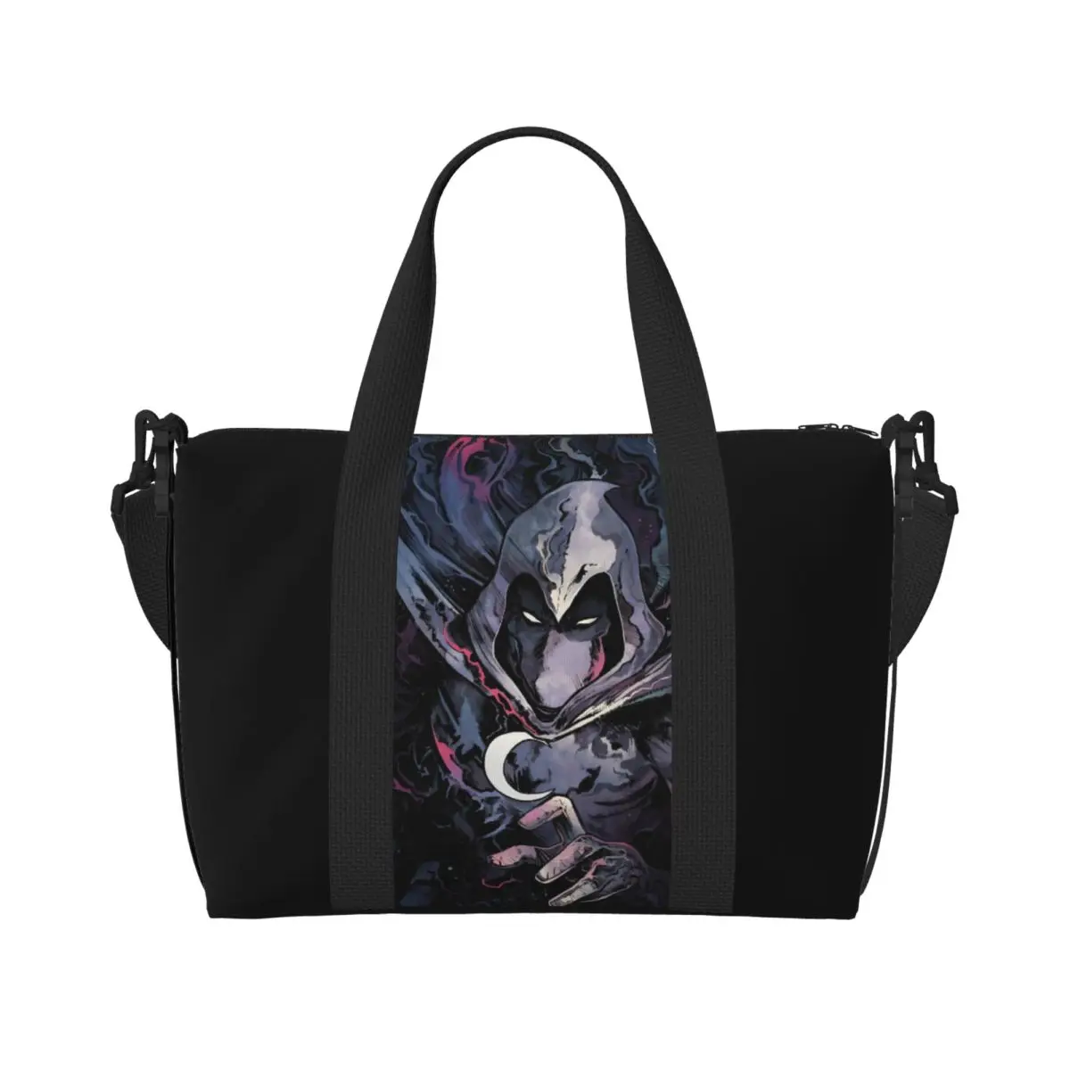

Пляжная большая сумка Moon Knight на заказ для женщин, супергероев, пляжные дорожные сумки для спортзала с большим отделением