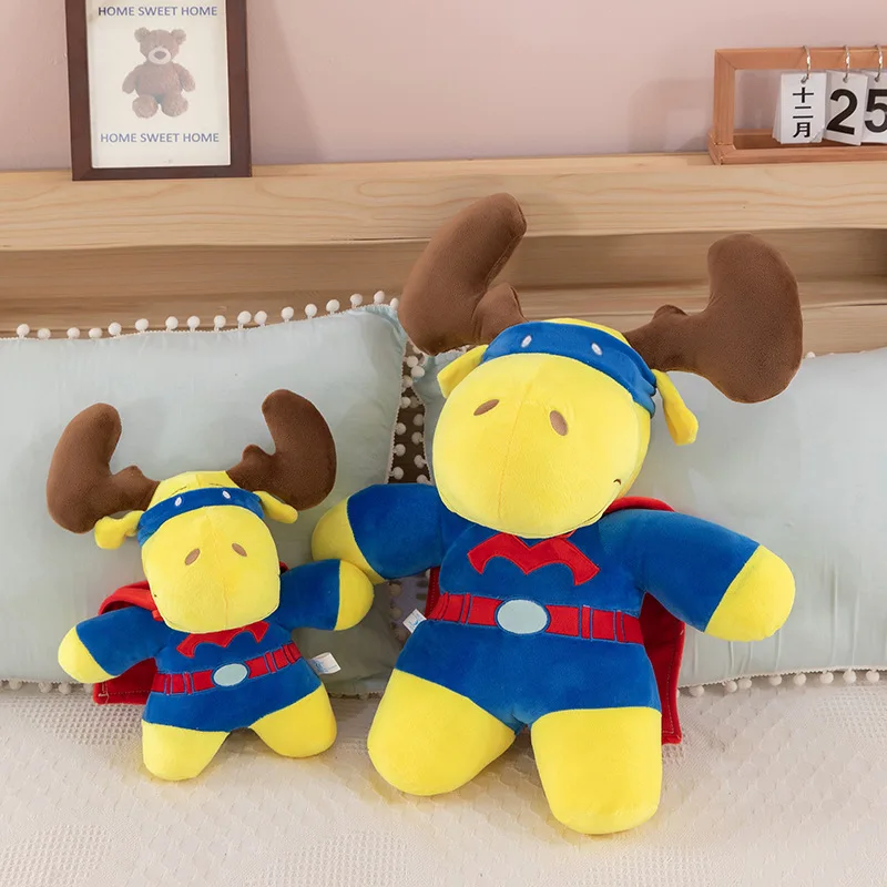Large size Plush Toy Super Moose Doll Inspired By Jackie Chan Adventures Perfect Birthday Xmas Gift for Kids Childhood Memory