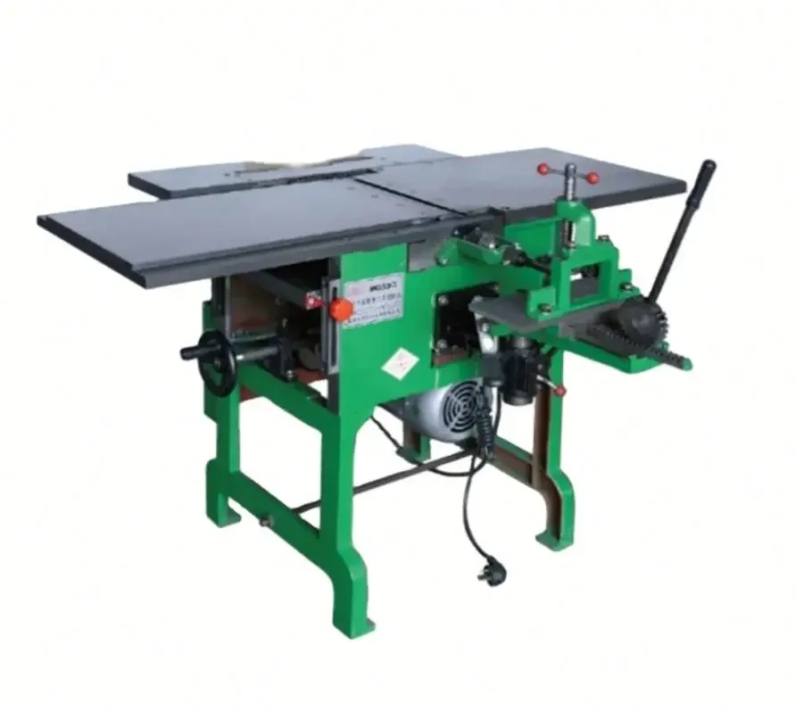 Banco cepilladora y regruesadora de madera eléctrica industrial multifuncional para trabajar la madera