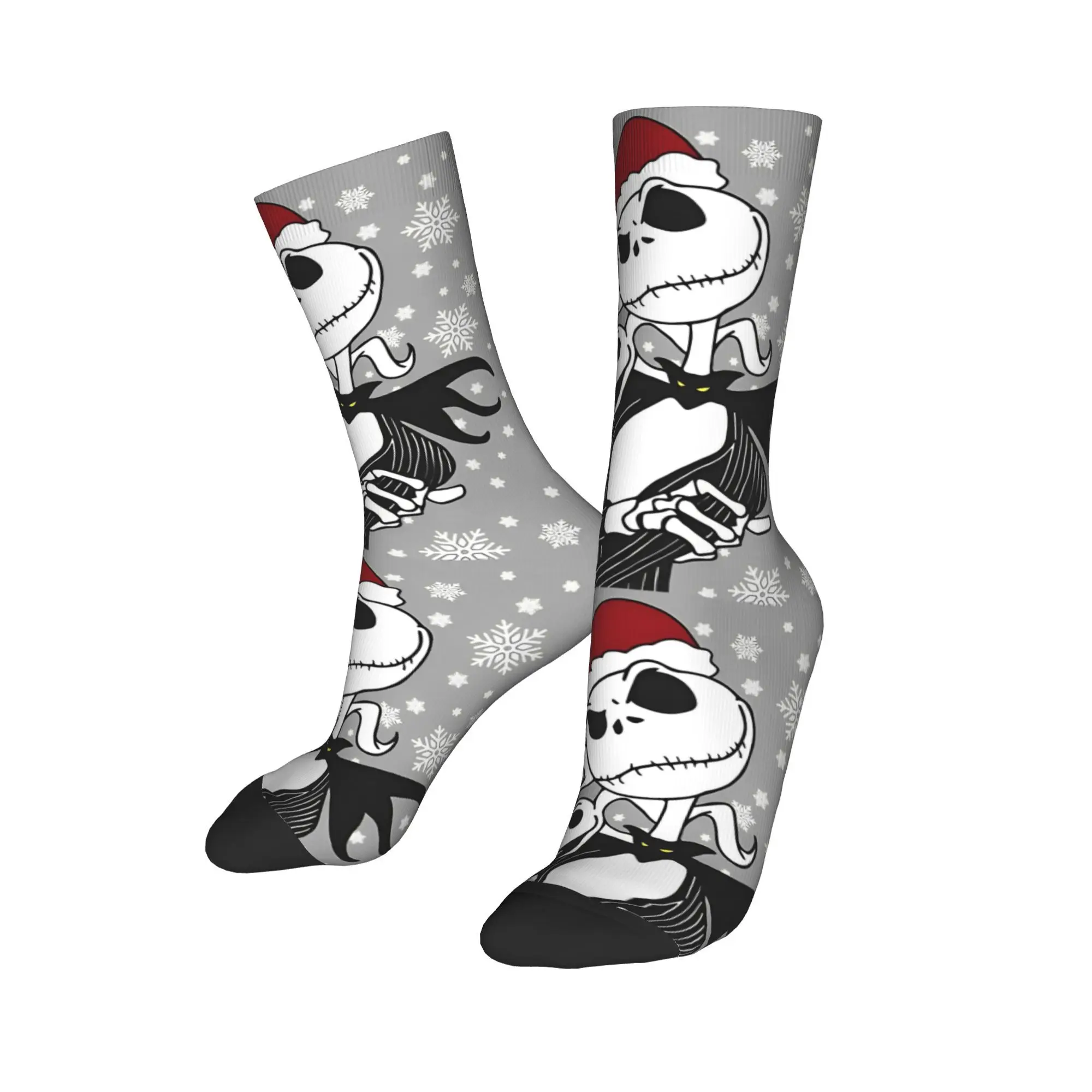 جاك سكيلينجتون كابوس قبل عيد الميلاد الجوارب الرجال النساء البوليستر الجوارب الصيف الخريف الشتاء الأوسط أنبوب جوارب الهدايا