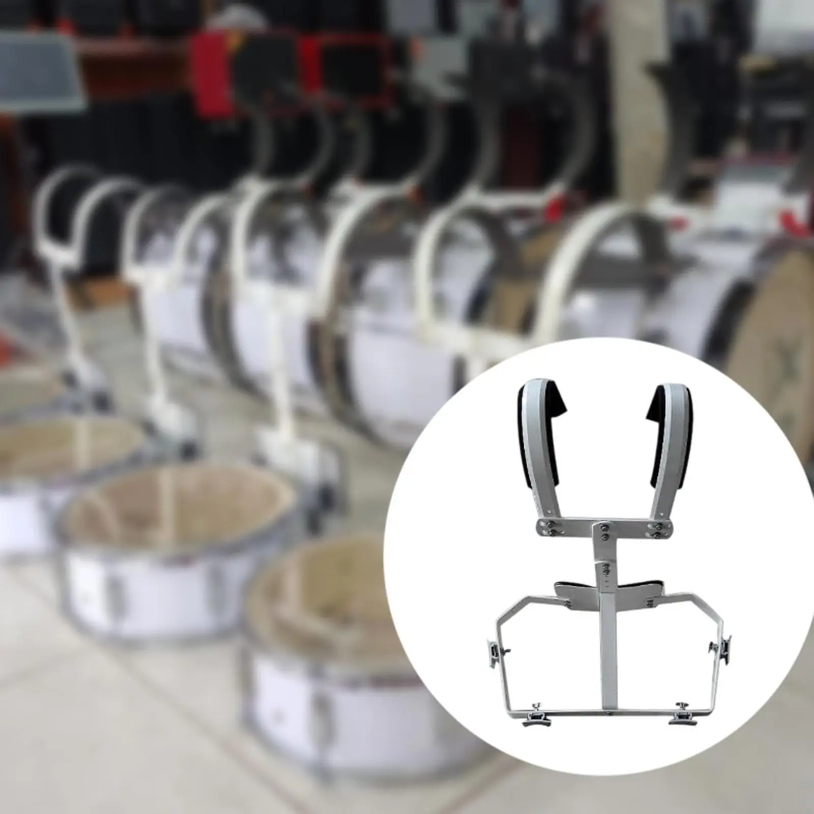 

Snare Drum Carrier Easy to Install with Shoulder Strap Concert Live Practice