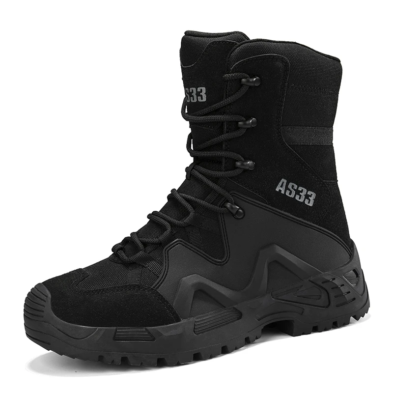 Man Tactical Boots Breathable Army Shoes Hunting Hiking Boots Waterproof Unisex Ultrallight Work Outdoor Military Male Female