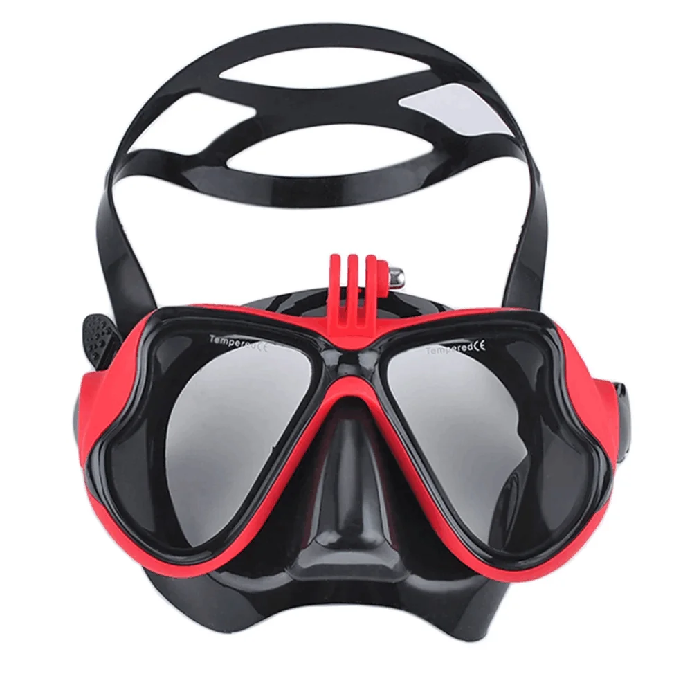 Professional Underwater Mask Camera Diving Mask Swimming Goggles Snorkel Scuba Diving Camera Holder For GoPro