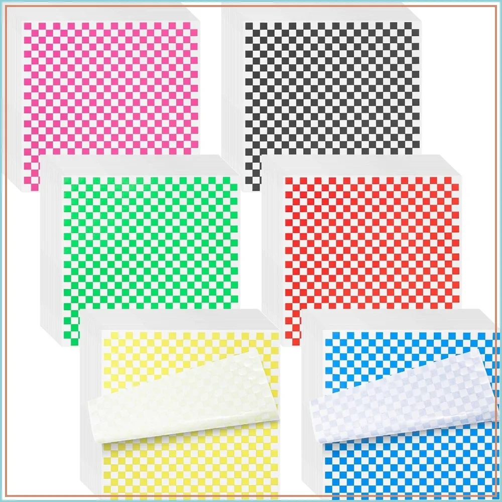 960 Hojas de Papel Encerado para Delicatessen, 12x12 Pulgadas, Cuadros, Papel para Envolver Sándwiches, Forros para Cestas de Comida, para Servir, Fiestas, Festivales, Actividades al Aire Libre