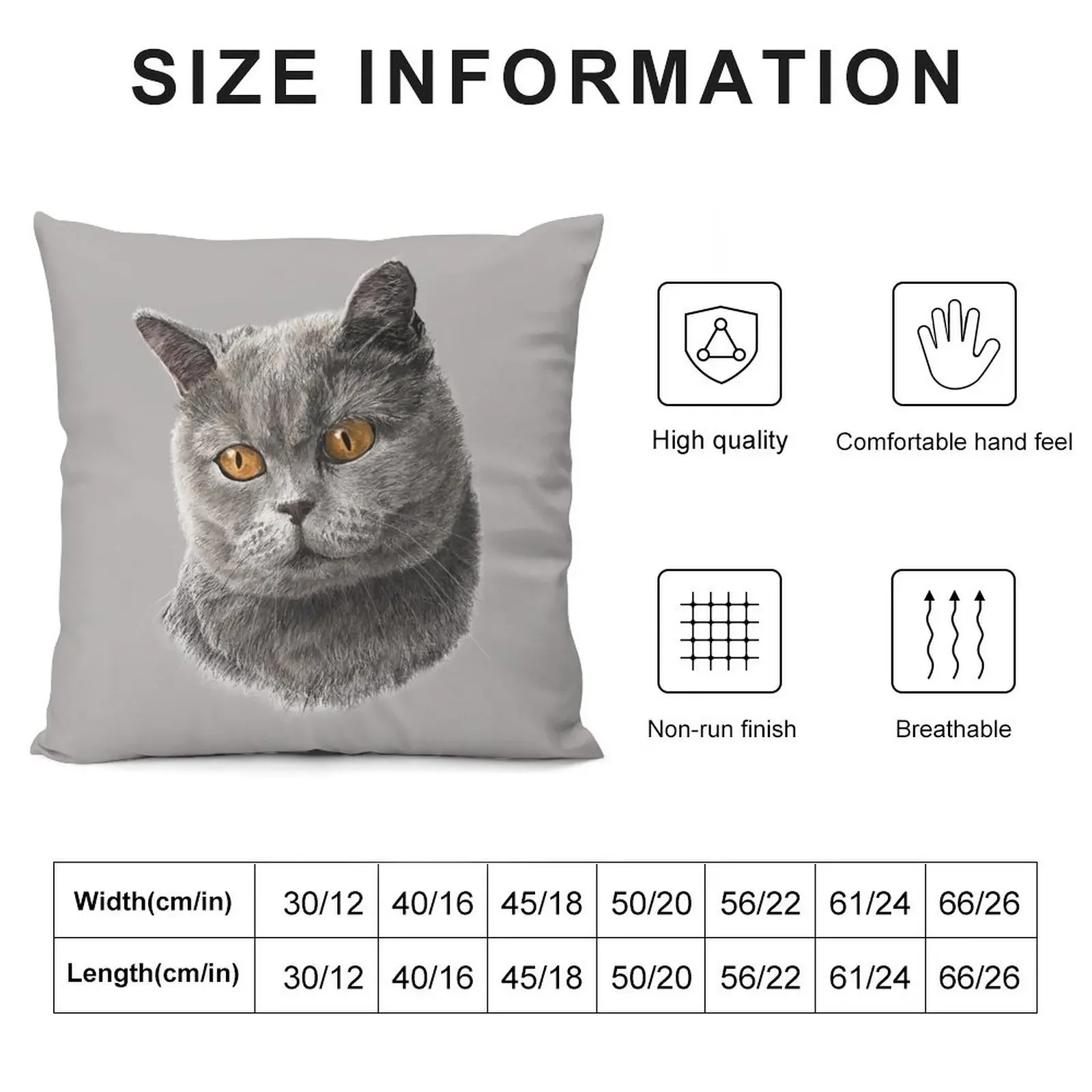 British Short-haired Cat Throw Pillow New year Pillowcases pillow