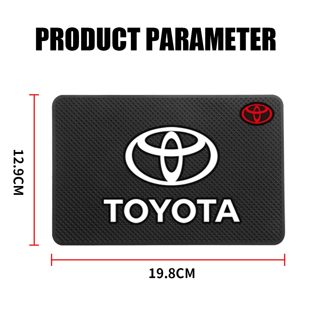 لوحة سيارة لوحة لاصقة حامل هاتف عدم الانزلاق وسادة السيارات الداخلية حصيرة لتويوتا كورولا كروس Chr Rav4 كراون أفينسيس Aygo Raize