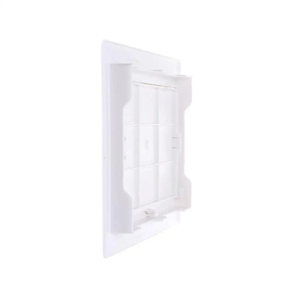 Box Door Lock White Access Panel Door Plastic Removable Opening Flap Cover Plate Hinged Access Hatch Doors Wall Ceiling