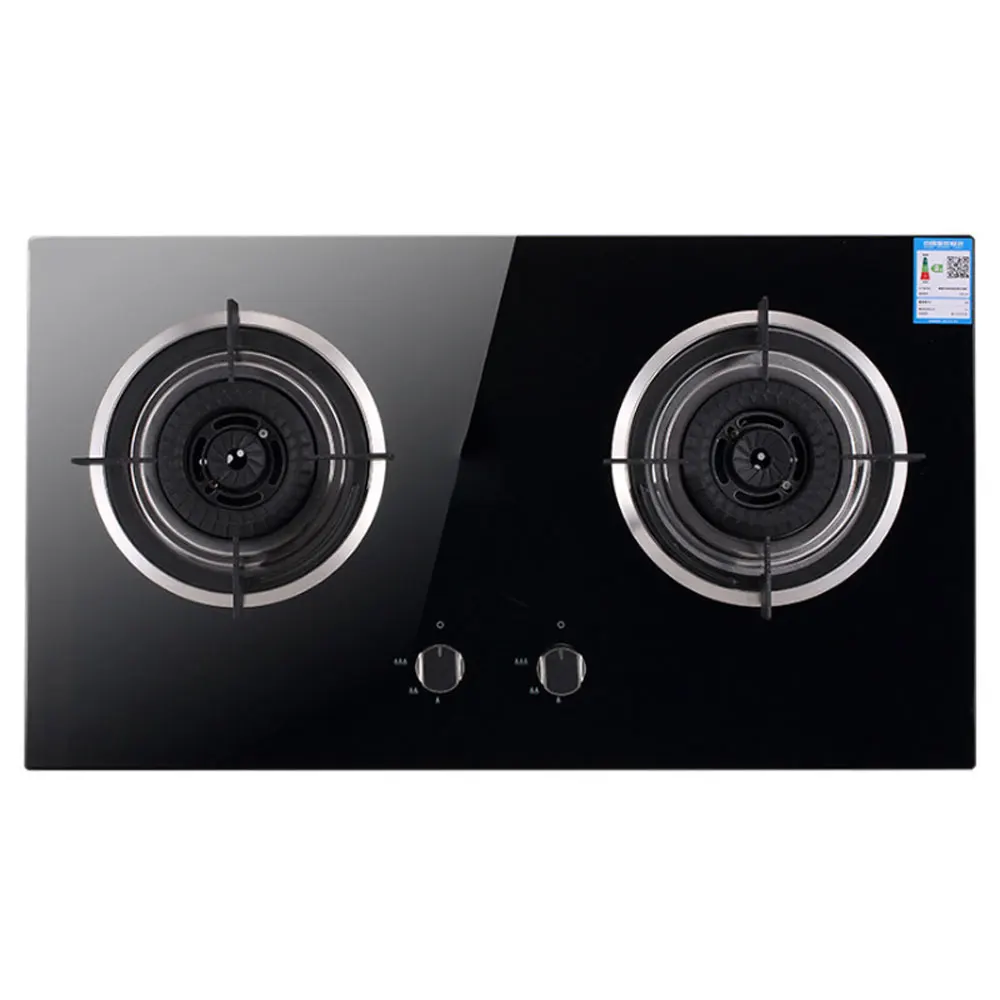 Stove Built in Double Stove Glass Liquefied Gas Natural Gas Cooker Cooktop Energy Saving Gas Cooker
