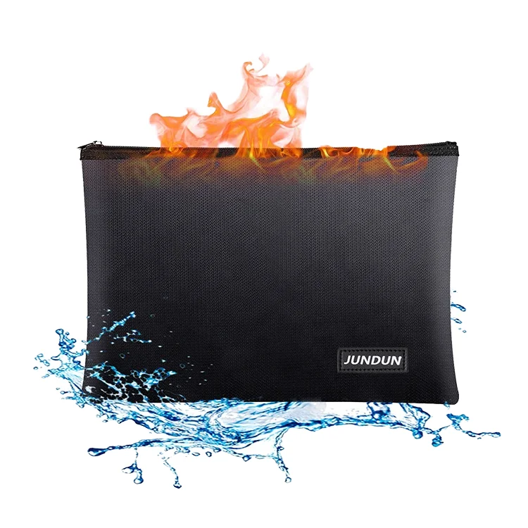 hot saltHot Selling Custom Security Passport Fireproof Document Fireproof Safety Bag Fiberglass Waterproof and Durable