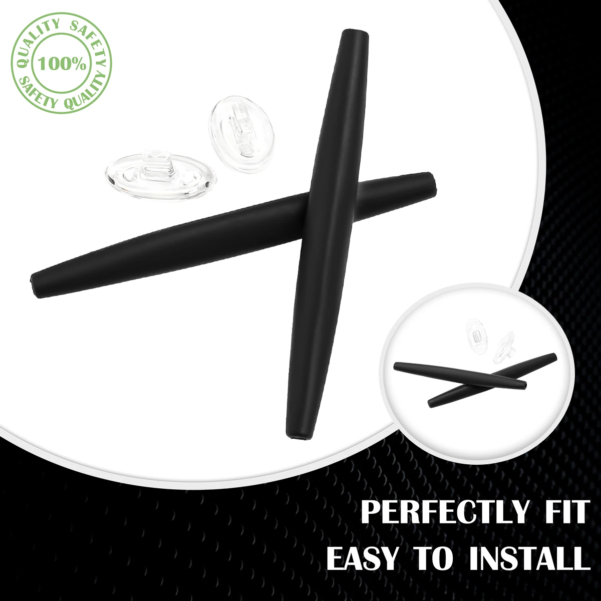 

Replacement Rubber Kit Ear Socks & Nose Pads for Crosshair S/Crosshair 1.0 2005 Sunglasses Frame, Rubber Soft Silicone Set