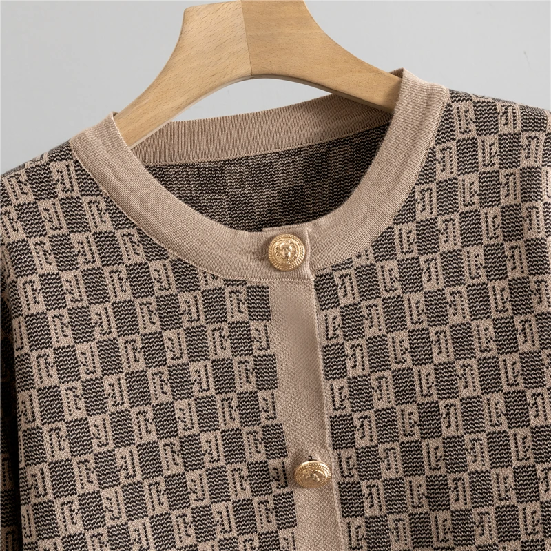 Knited 3 Piece Sets Elegant Women Long Sleeve Sweater Coat Single Breasted Knit Vest Trousers 2025 New - Image 2