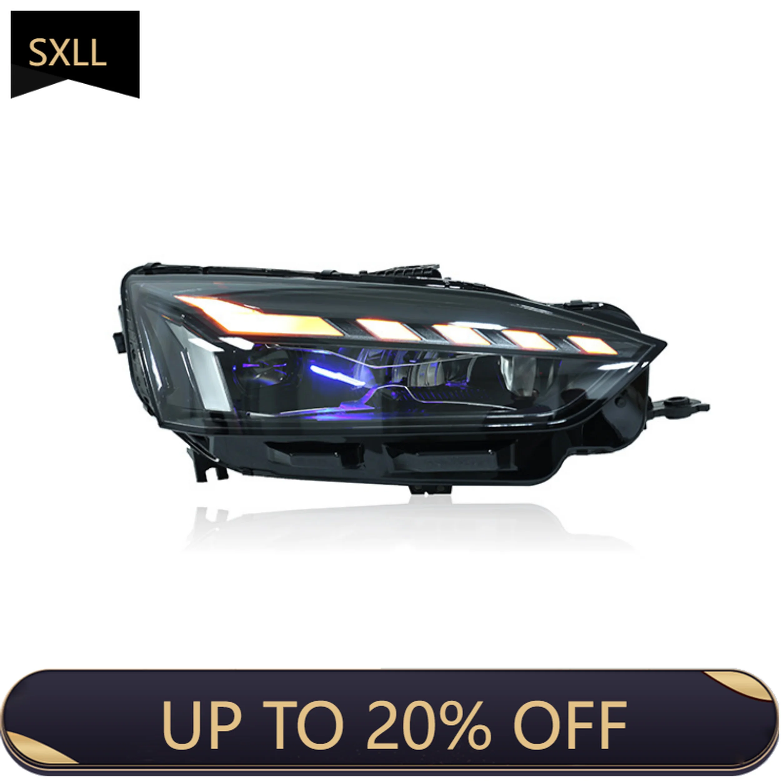 

SXLL A5 2012-2016 Light Emitting Diode Laser Headlamp Daylight Flow Turn Signal Automotive Headlamp Assembly