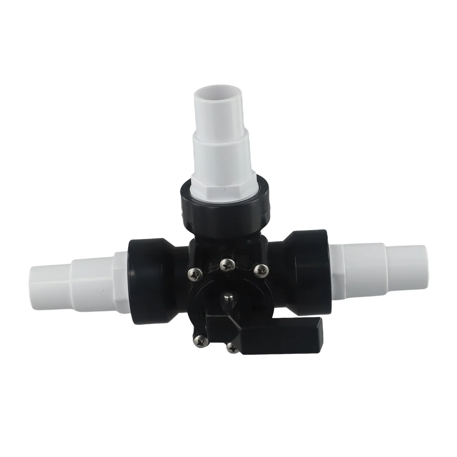 

Swimming Pool Valve Controlling Hose Diverter 1.5 Inch 3 Way Clean Connectors PVC+Metal Pipe Connection Replacement