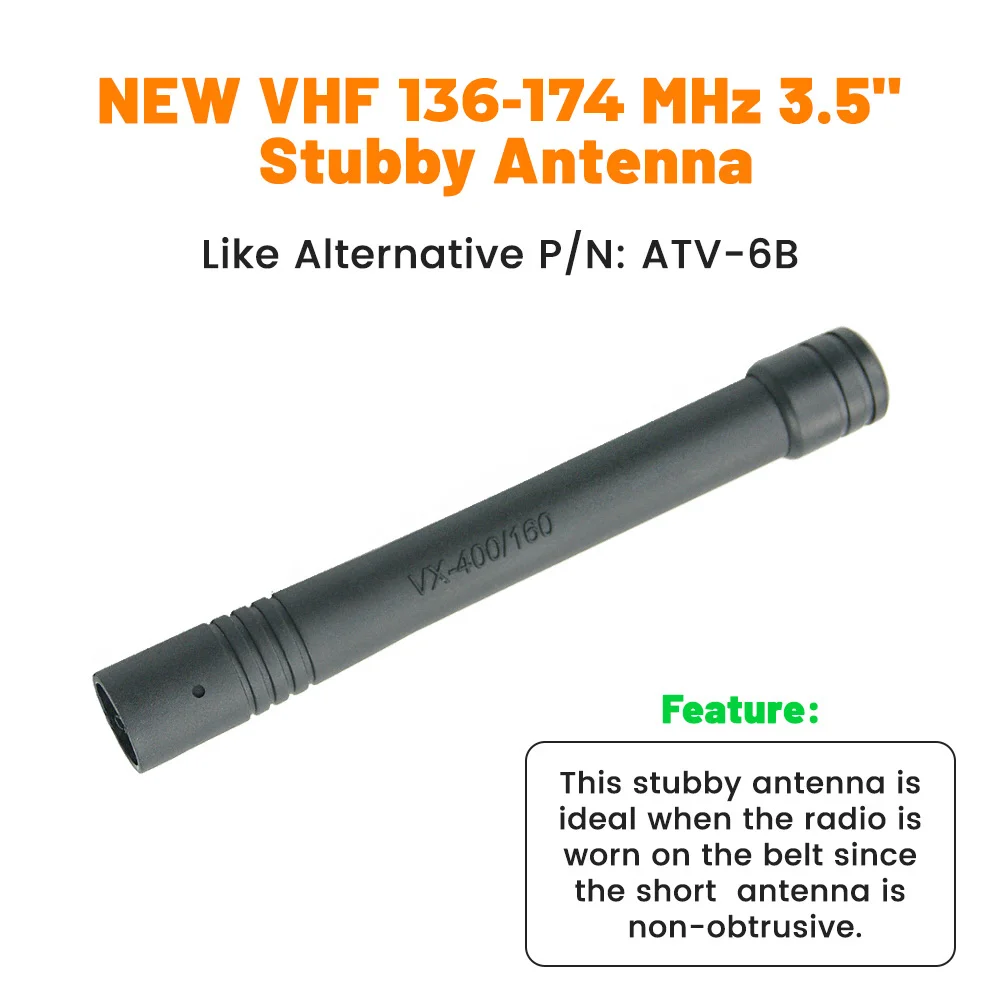 VHF 136-174 MHz Replacemen Antenna for Vertex Standard VX150 VX160 VX170 VX180 VX300 VX400 VX600 VX800 Two Way Radio Antenna