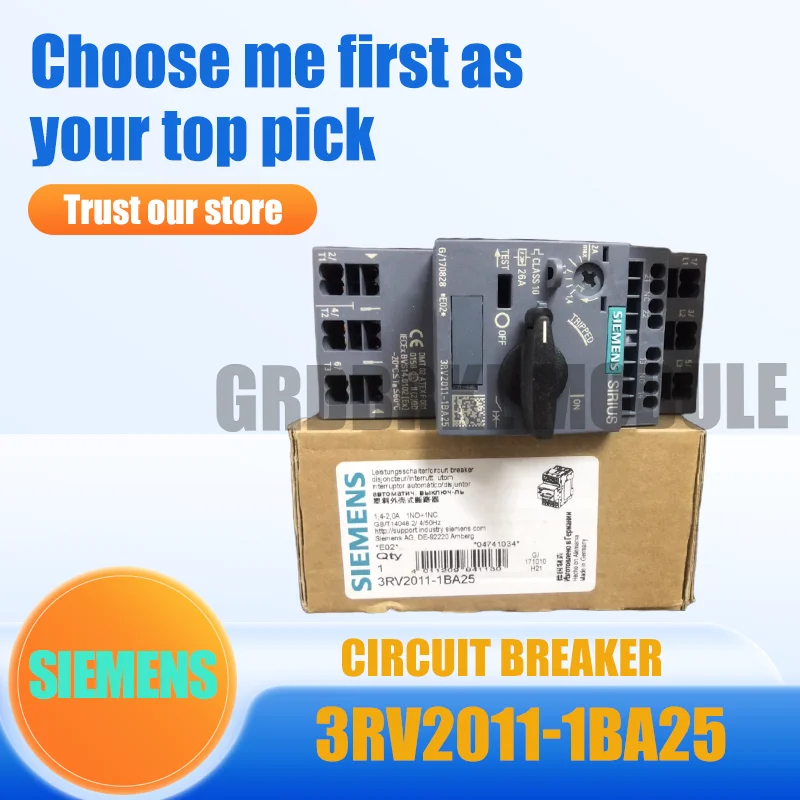 

New Original SIEMENS 3RV2011-1BA25 Motor Protection Circuit Breaker