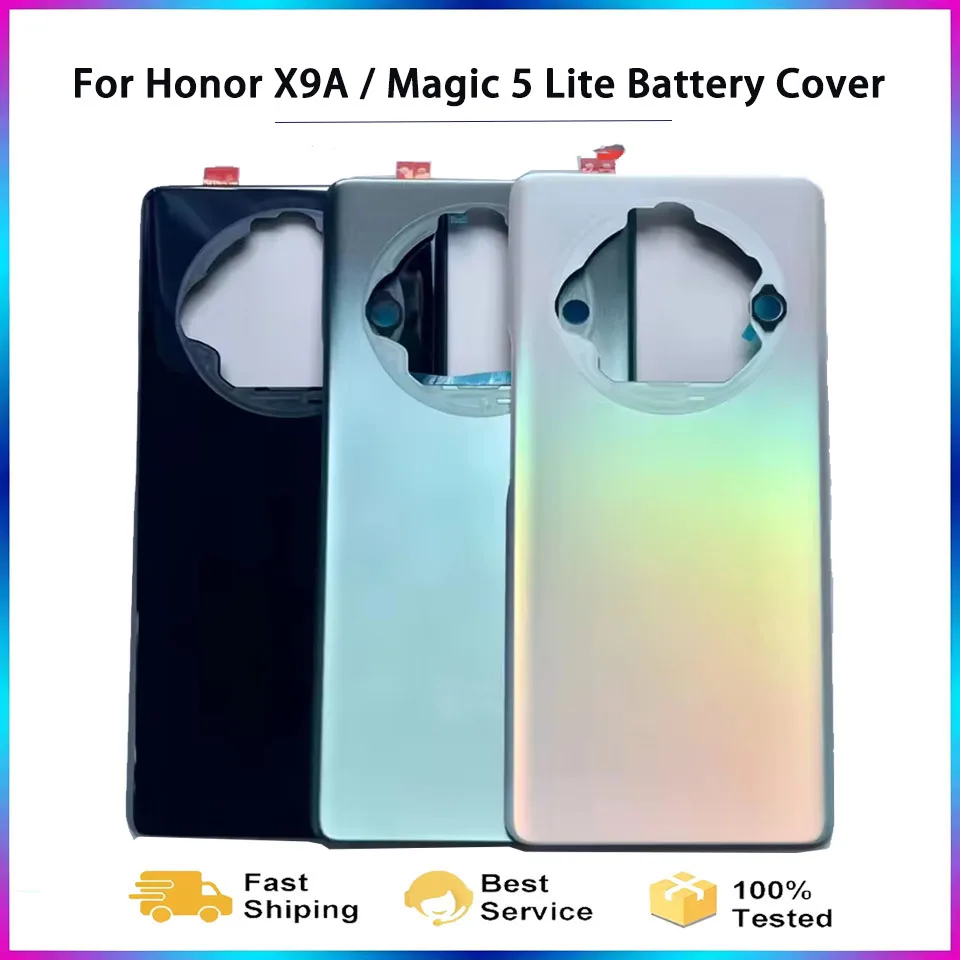 For Huawei Honor X9A Magic 5 Lite Back Cover Battery Door Housing Repair Parts RMO-NX1 RMO-NX2 RMO-NX3