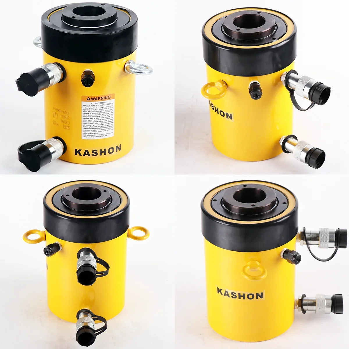 ENERPAC 동급 고성능 60T 스트로크 89mm 더블 액팅 중공 플런저 유압 잭 CE 인증, RRH-603