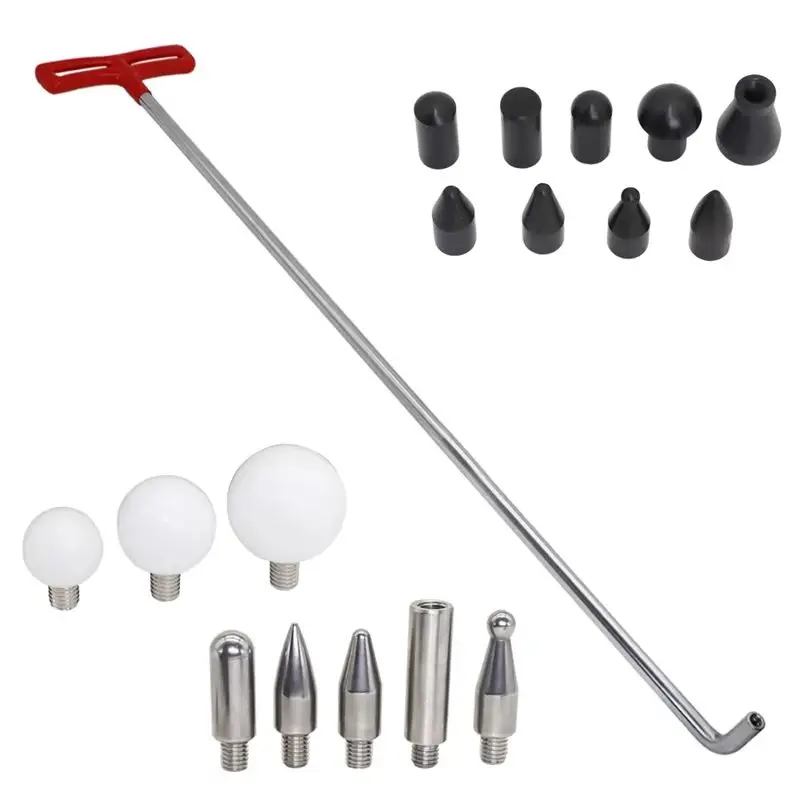 

Набор для снятия вмятин автомобиля, инструменты для ремонта, ручка высокой твердости, стабильное удаление вмятин, автомобильные принадлежности