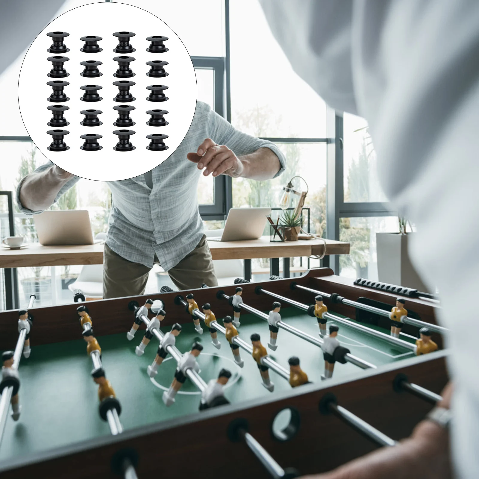 10 Pairs Foosball Replacement Parts Accessories Table Football Supplies Child Soccer Toys