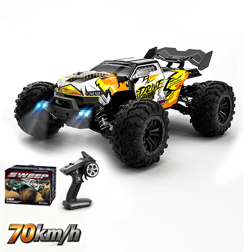 Wltoys 16101Pro 16102Pro RC-Auto 4X4 70Km/h Hochgeschwindigkeits-Brushless-Motor RC-Monster-Truck Metallgetriebe ESC IPX4 Offroad 2,4G Ferngesteuertes Auto Professionelles Rennauto Spielzeug für