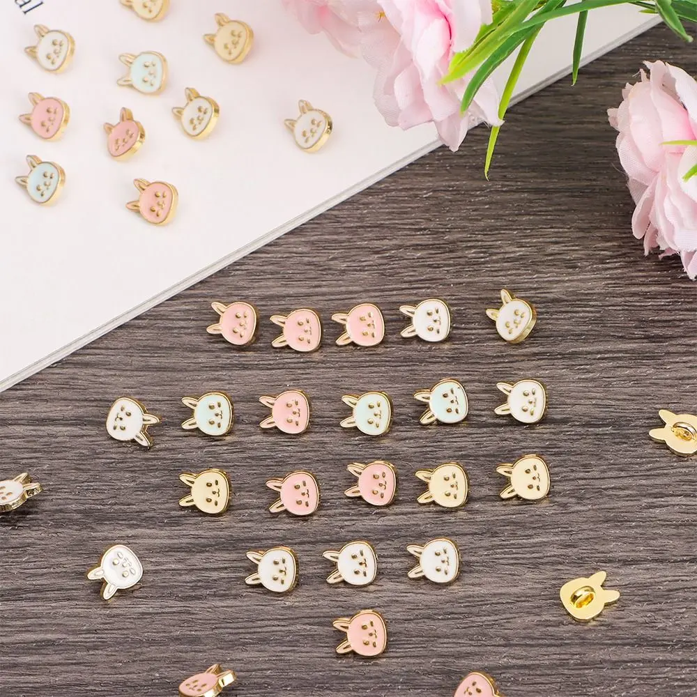 20pcs High Quality Shoes Sewing Accessories DIY Doll Belt Buckles Ultra-small Buckle 1/6 Dolls Clothing Doll Rabbit Buttons
