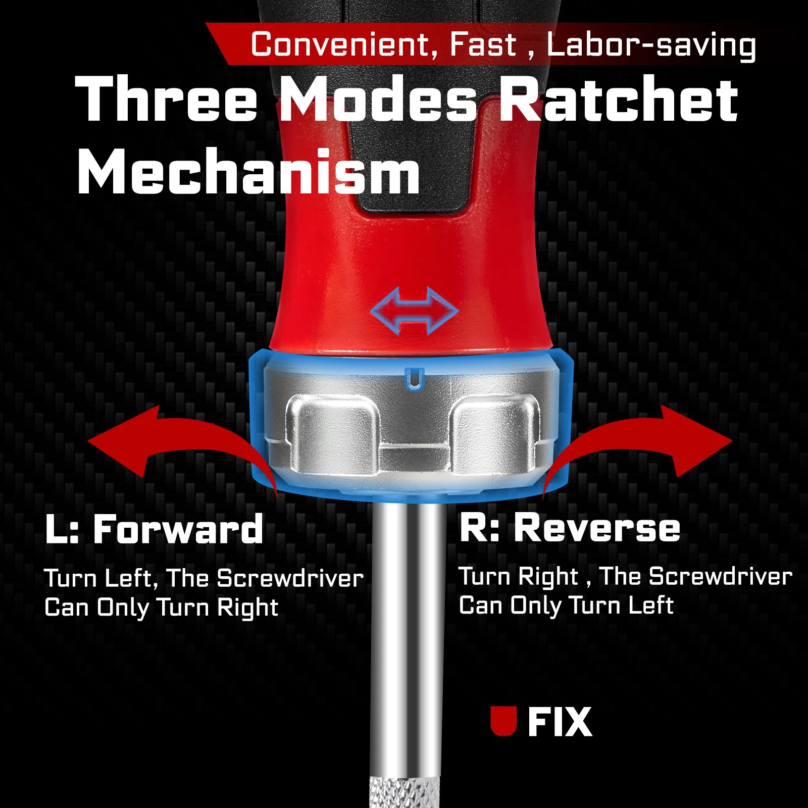 Geinxurn 12-in-1 Ratcheting Screwdriver Set,with 12 Pcs Impact Screwdriver Bits, Portable Hand Tools Set for Repair, DIY