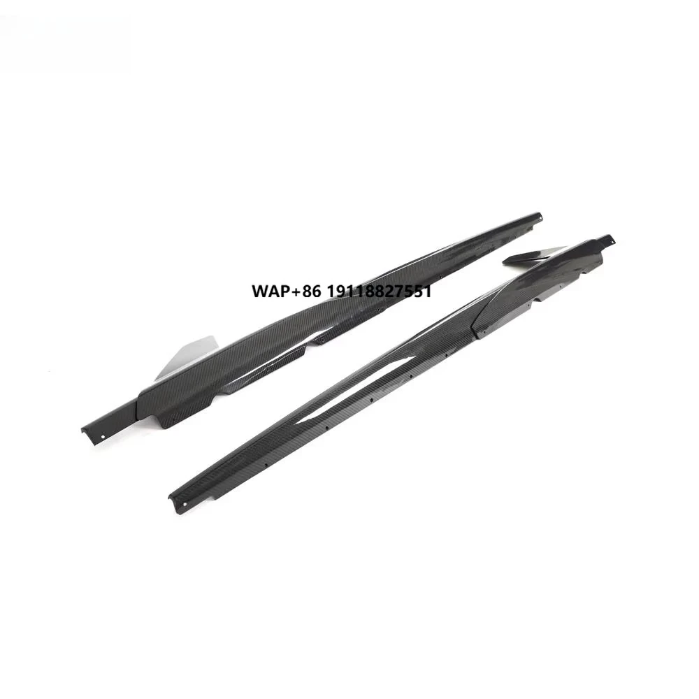 2019-2023 Dry Carbon Finer Capristo Style Side Skirt Rocker Panels For R8 Coupe Dry Carbon Side Skirt