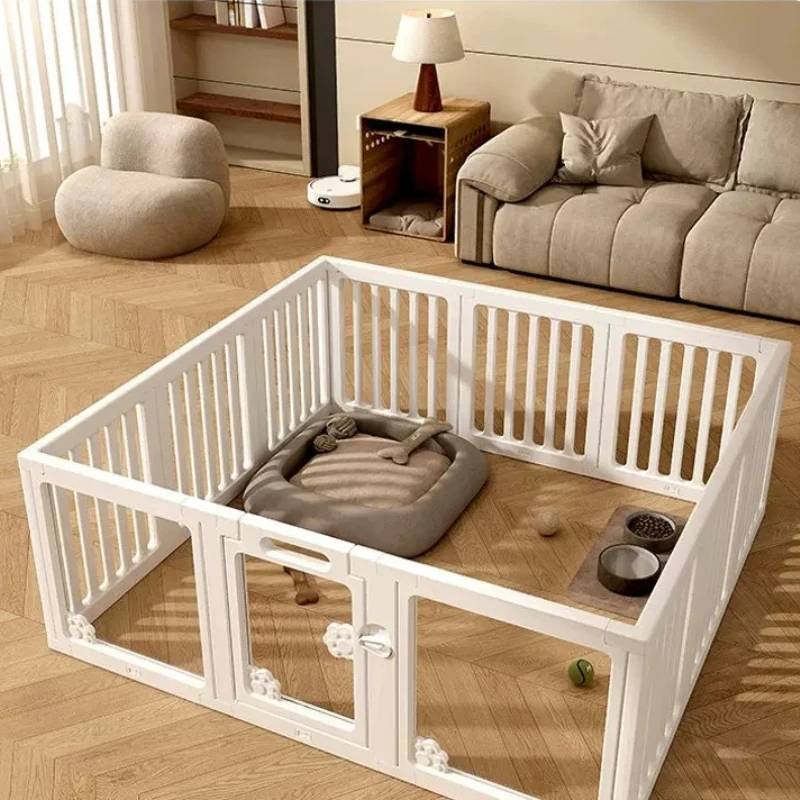 Playpen Indoor Acrylic Dog Fence Circle Outdoor Accessories Modular luxury Dog Fence Kennel modern Accessoires Chien Home Decor