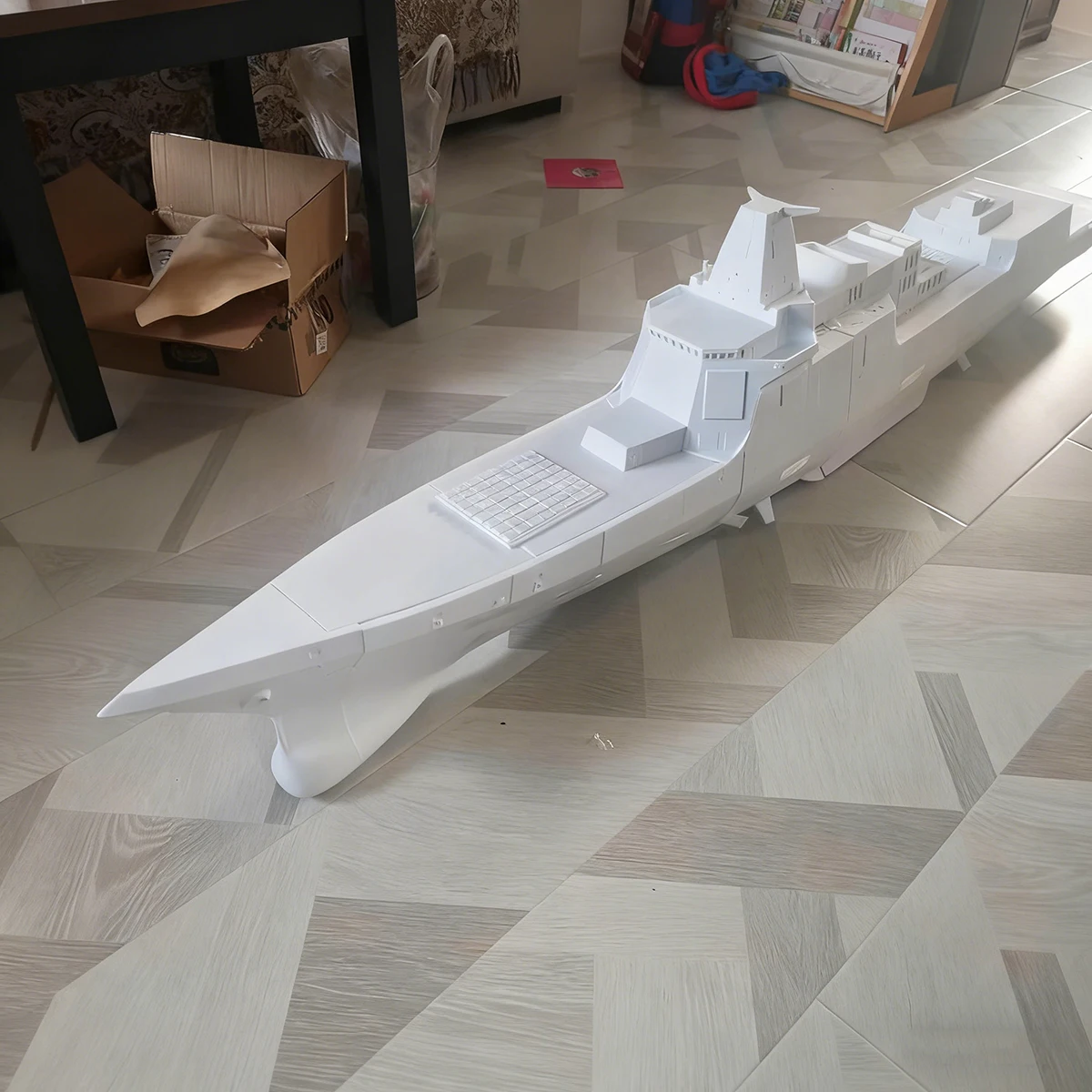 1/100 RC navires 180cm Type 055 destructeur télécommande bateau 3D imprimé formant RC Schiffe modèle Kit bateau jouet navire de guerre modèle