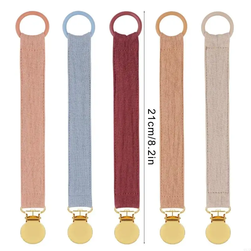 QX2d 5pcs طفل مقطع مصاصة المقطع طفل طفل صغير التسنين التثبيت حزام حزام حزام الحزام