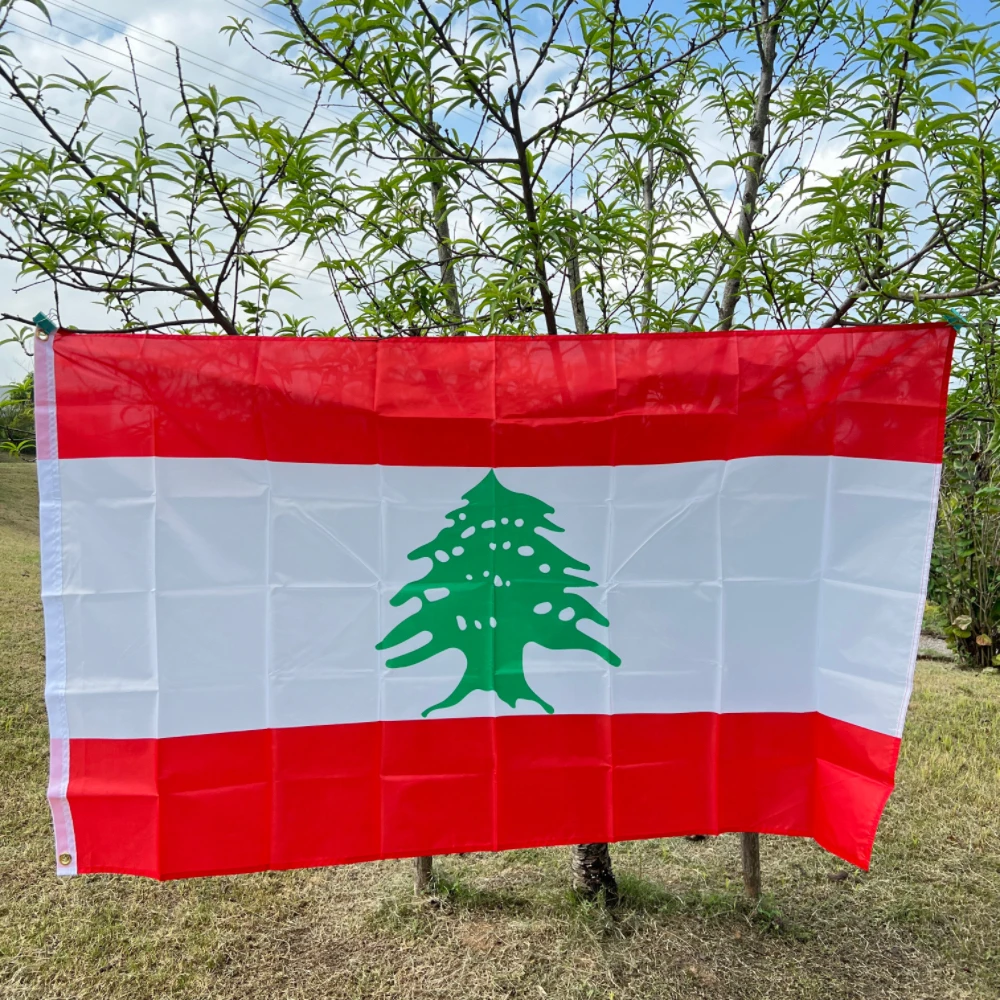 Lebanon Flag 90x150cm, 3*5FT Republic of Lebanon Lubnan flag Indoor Outdoor  Hanging polyester flag