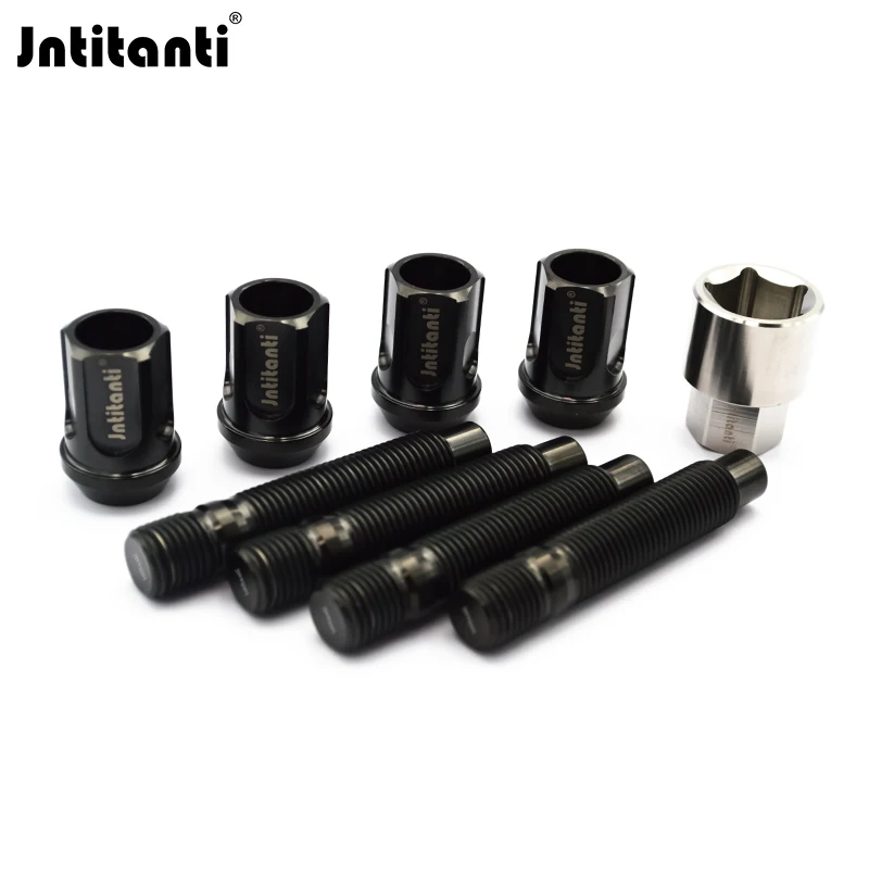 

Jntitanti Factory 10,9 гоночные детали Gr.5 титановые противоугонные комплекты колес M14 * 1,25 мм для гонок BMW MINI Rolls-royces