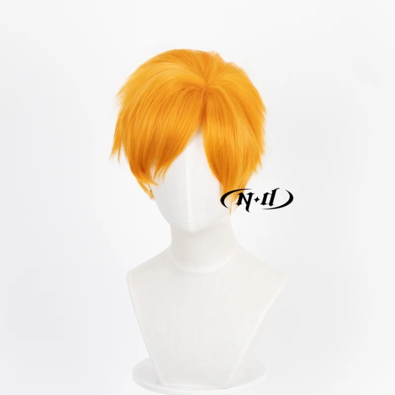 ND Ichigo Kurosaki Cosplay Wigs Hairpiece Bleach Anime Cosplay Hair Wigs Heat Resistant for Halloween Costume Theme Party Coser