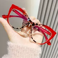 R57486 Monturas de gafas de protección contra luz azul, ojo de gato, prescripción óptica personalizable, gafas de presbicia informales populares