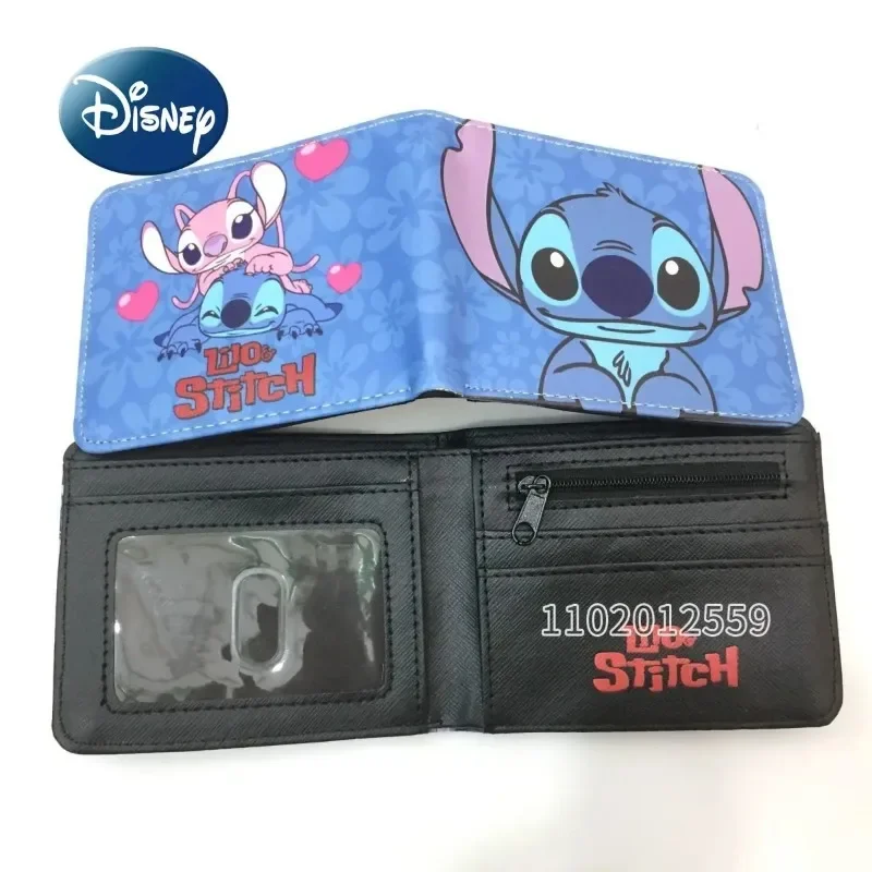 Disney Stitch New Children's Wallet Cartoon Cute Children's Wallet Large Capacity Multi-Card Slot Short Printed Fashion Wallet