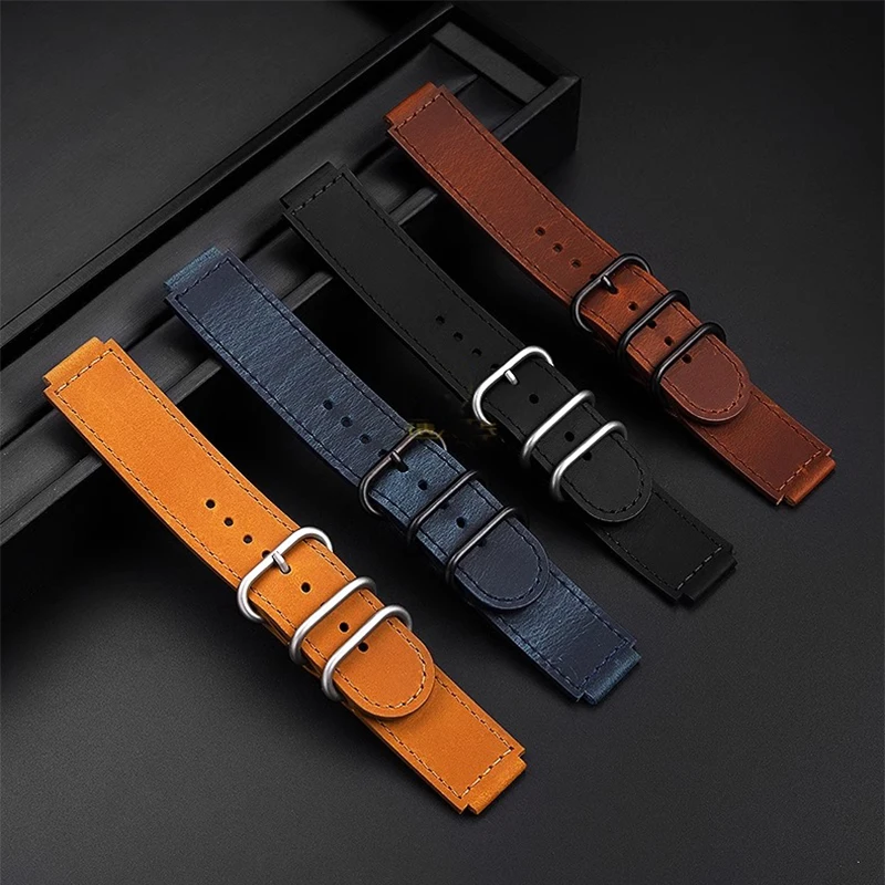 18mm pasek ze skóry bydlęcej do Casio mały kwadratowy pasek AE1200 AE1300 1400 1500 F-108/W-218 A158/A168 vintage skórzana bransoletka z paskiem