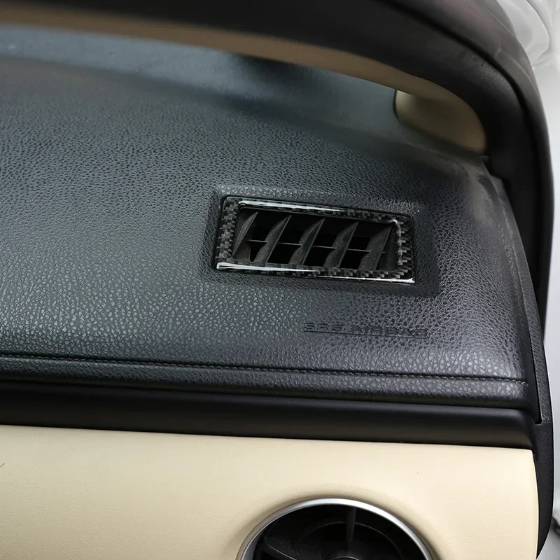 

For Toyota Corolla 2014-2020 Soft Carbon Fiber Car Dashboard Air Vent Frame Decorative Sticker Car Interior Accessories