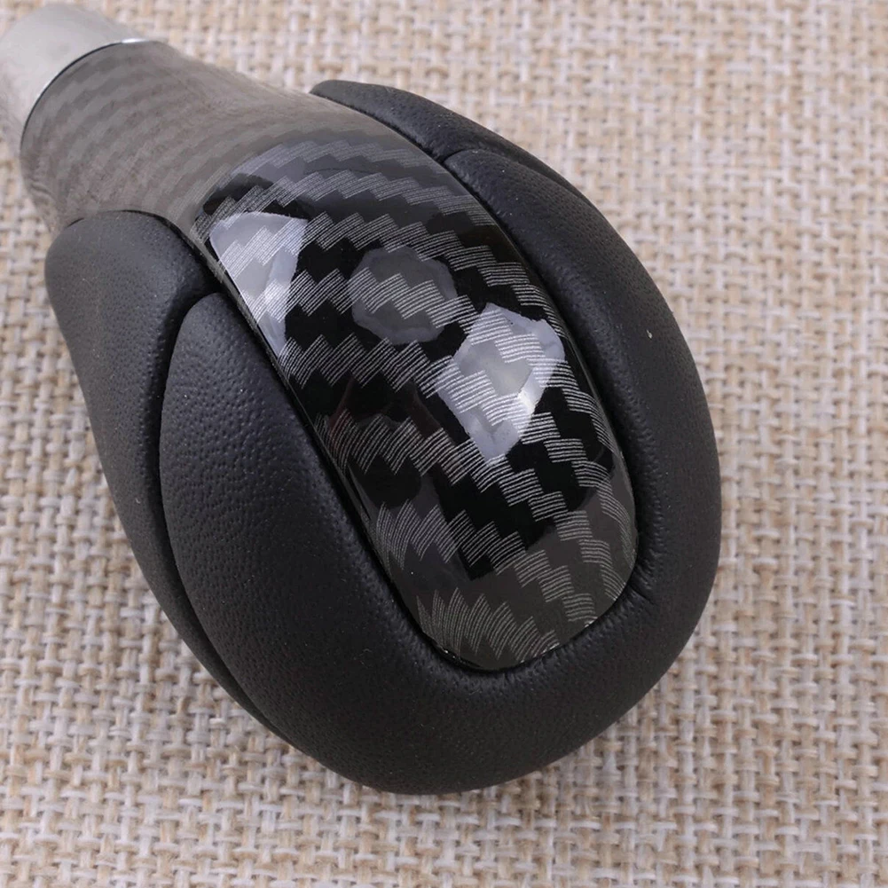 

Part Gear Shift Knob 2006 - 2012 Accessories Black Carbon Fiber For Lexus IS250 PU Leather Useful High Quality
