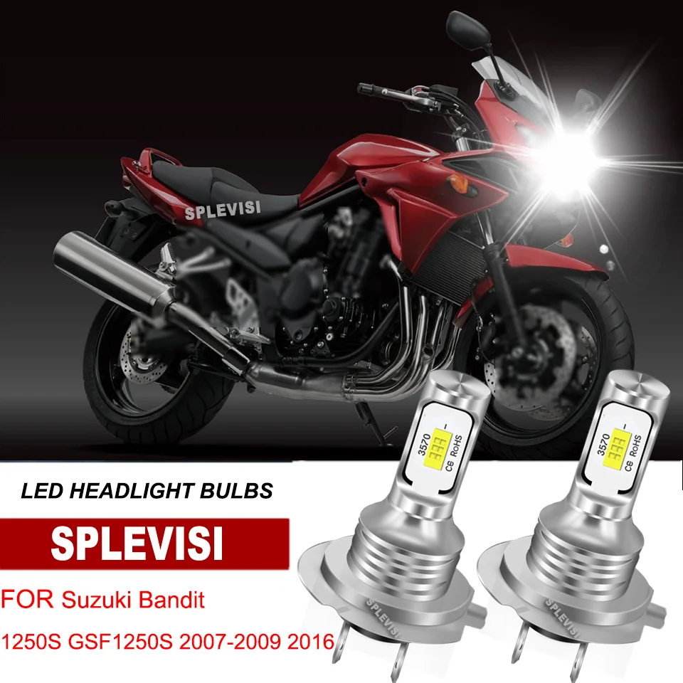 

Headlight Light Bulbs 6000K for Suzuki Bandit 1250S GSF1250S 2007-2009 2016 BURGMAN 200 UH 200 A 2014-2019 400 AN 400 2007-2009