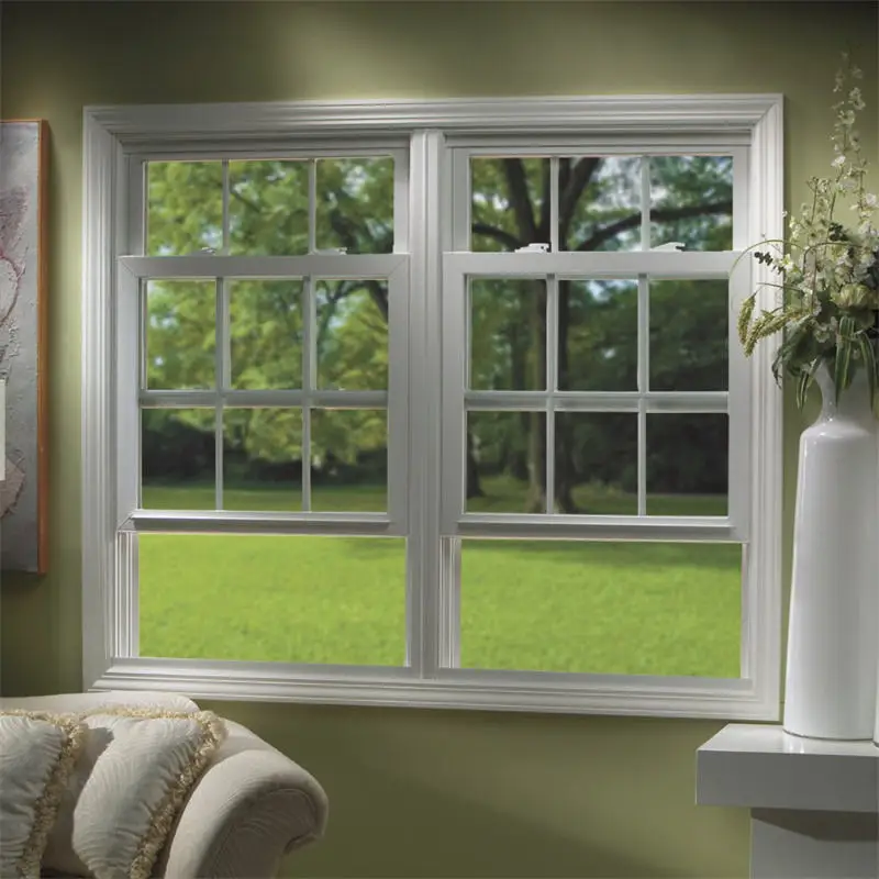 Household Fashion Design Lift Sliding Window Rustproof Aluminum Frame Glass Single Hung Windows Rainproof Sliding Glass Windows