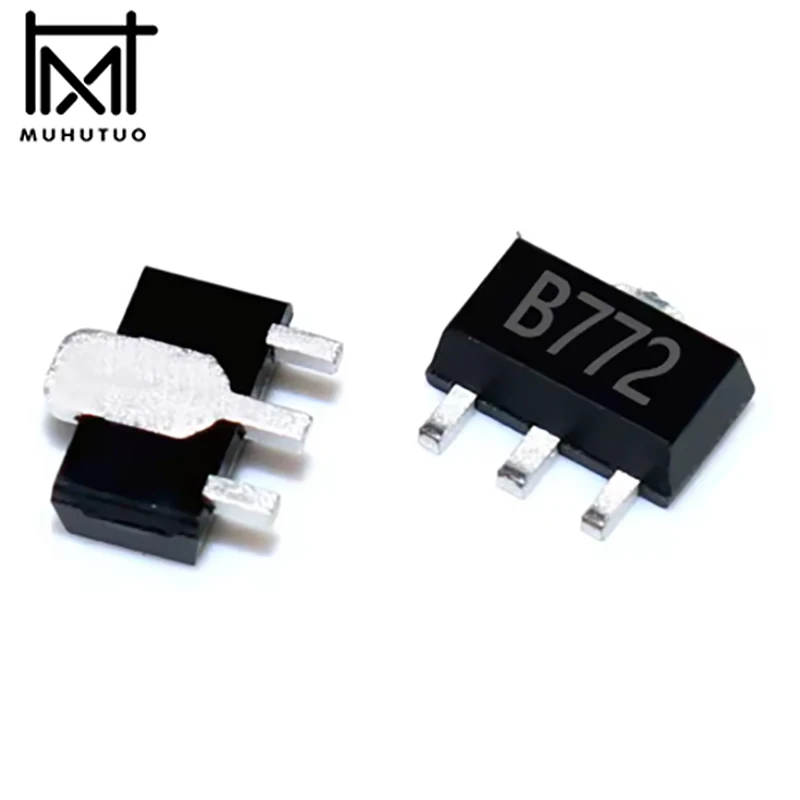 50PCS/LOT B772 2SB772  D882 2SD882 2SD1624(20PCS/LOT) PNP DG NPN Triode  Power tube SOT-89 SOP-89