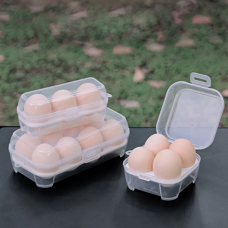 3 Grid/4 Grid/5  Eggs Slot Tray Holder Box Storage Case for Outdoor Camping